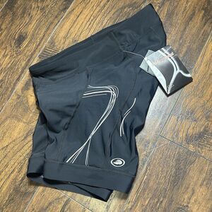 Performance Bicycle Elite Black Nylon Spandex Silicone Padded Riding Short XL